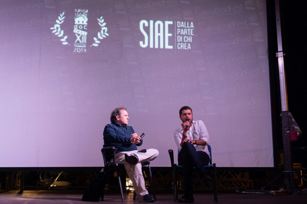 Claudio-Giovannesi-Enrico-Magrelli-Premio-Siae-SalinaDocFest-2019