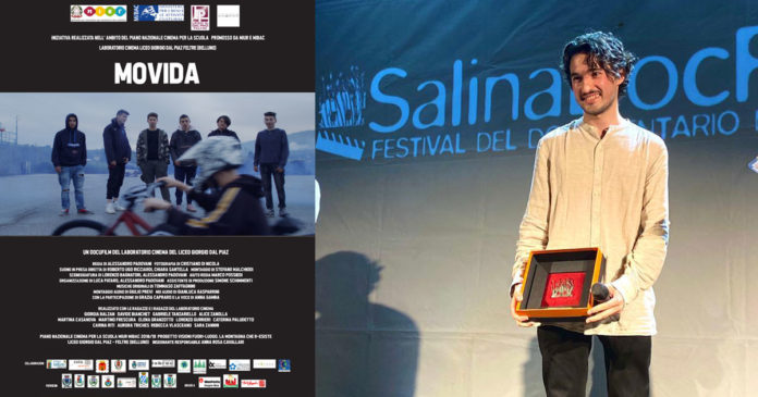 Alessandro Padovani vincitore del Tasca D'Oro al SalinaDocFest XIV